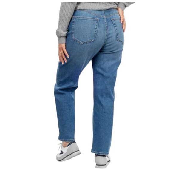 NEW Calvin Klein High Rise Straight Leg Jeans | Blue - Picture 5 of 5